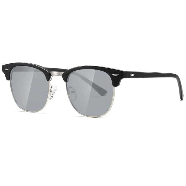 AEVOGUE Gafas de sol polarizadas para mujeres y hombres Gafas de sol retro con montura semi sin montura AE0369
