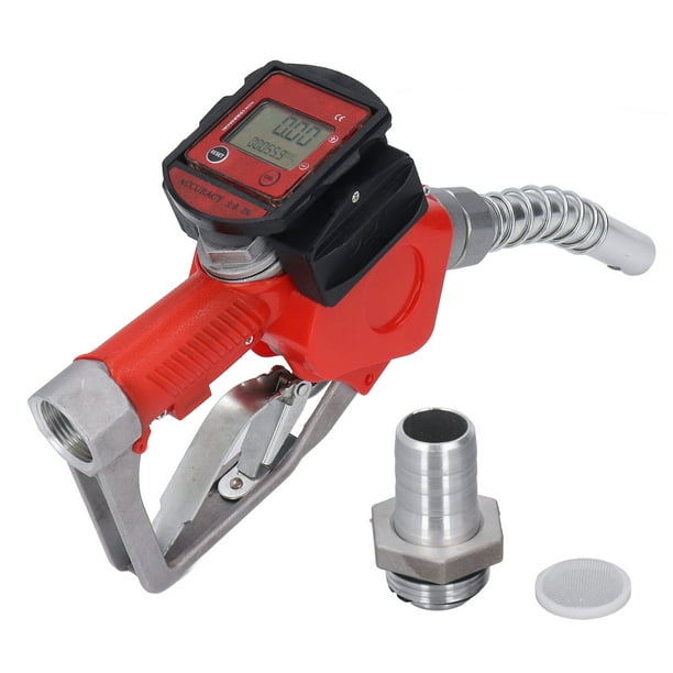 Automatic Nozzle, 1in NPT Digital Fuel Nozzle Built In Battery With Filter Screen For Road