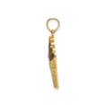 thumbnail image 2 of 14K Yellow Gold Chocolate Ice Cream Cone Charm Pendant Necklace with Chain, 2 of 4