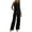 Black, variant on Ohufall 2PC Fashion Women's V-neck Solid Sleeveless Top Loose Pocket Pants Suit Summer Tops Clearance
