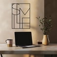 thumbnail image 6 of Violaura SMILE Letters Metal Wall Art - Easy to Install Hanging Perfect for Home, Living Room Decor (24.0" x 16.8"), 6 of 8