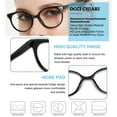 thumbnail image 3 of OCCI CHIARI Women Stylish Round Reading Glasses for Reader 100 125 150 175 200 225 250 275 300 350 400 500 600 (Black 300）, 3 of 6
