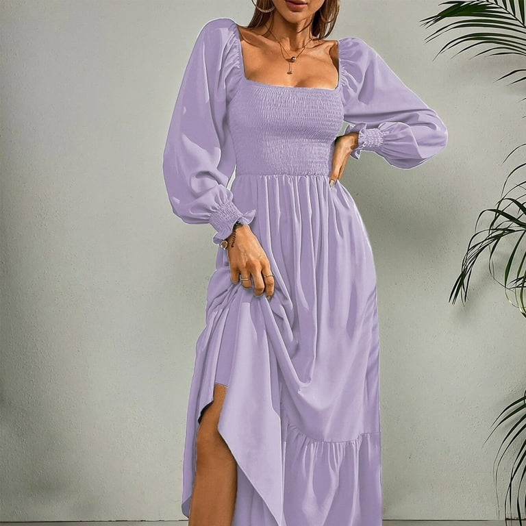 chinese dress ladies Yellow Floral Flounce Sleeve Maxi Dress – PinkBlush main image 1