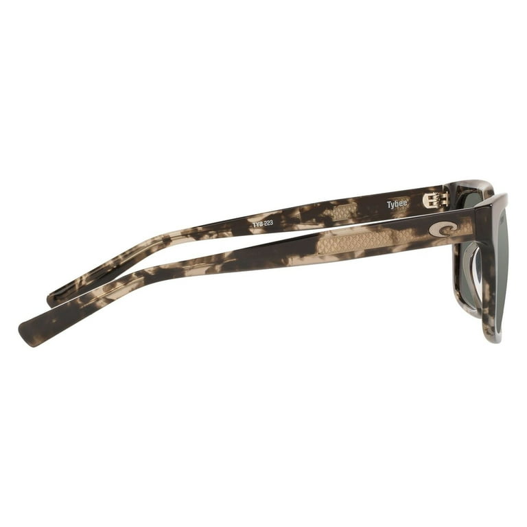 Costa Del Mar Tybee Polarized Blue Mirror 580G Square Sunglasses 