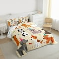 thumbnail image 3 of Homewish Cartoon Dogs 2pcs Bedding Comforter Set for Preppy Children Kids,Happy Birthday Twin Comforter Sets,Kawaii Animal Pet Breathable Bedding Set,Microfiber Bedroom Decor,Reversible, 3 of 8