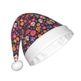 thumbnail image 2 of Cauagu Apricot color Skull flower for Adult Christmas Hat,1-Pack Xmas Holiday Hat Santa Hat for Women & Men Festive Headwear Accessories Fit for Christmas/New Year/Party, 2 of 6