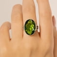 thumbnail image 5 of SATYAVIE JEWELLERY 925 Sterling Silver Peridot Ring For Gift, Fashion Dainty Oxidised Handmade Jewelry August Birthstone Ring, 5 of 6