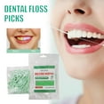 thumbnail image 5 of 50 cepillos interdentales de doble uso, palillos de hilo dental, cepillo interdental portátil, limpieza bucal, hilo dental para limpieza bucal., 5 of 5
