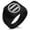 Black, variant on Stainless Steel Ashikaga Samurai Crest Geometric Pattern Biker Style Polished Ring