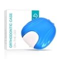 thumbnail image 1 of Press-to-Open Retainer Case Retainer Container Partial Denture Box (Green) - Blue, 1 of 9