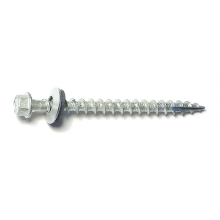 

#10 x 2-1/2 Galvanized Steel Hex Washer Head Pole Barn Self-Drilling Screws