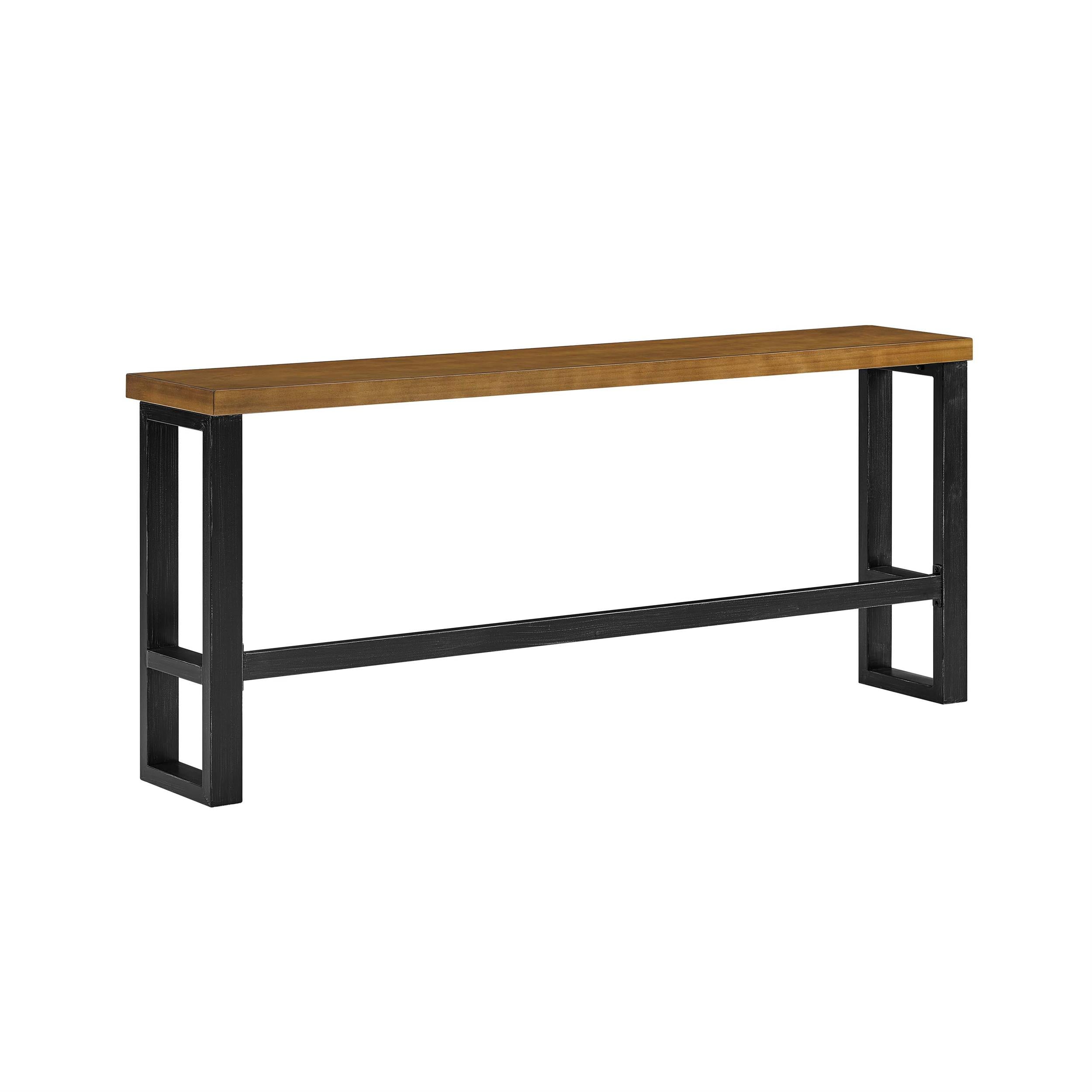 Linon Otis Industrial Home Extra Long Console, Steel & Wood Sofa
