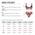 thumbnail image 2 of Kdxio Christmas Holiday Pinecone Print Women's 2 Piece High Waisted Wrap Spaghetti Strap Summer Swimsuit Bikini Set-Medium, 2 of 5