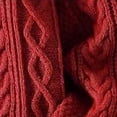 thumbnail image 6 of Babcutegg Big and Tall Mens Cable Knit Sweater Crew Neck Long Sleeve Loose Fit Warm Casual Comfy Sweaters Size 3XL, 6 of 7