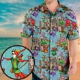 thumbnail image 2 of Robin Hood Characters Button Shirt, Little John Sir Hiss Prince John Hawaiian Shirt, Disney Shirt, Disneyland Summer Trip,Magic Kingdom, 2 of 6