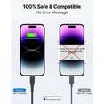 thumbnail image 6 of [ 2 Pack 10FT ] Charger Cable, XUDUO i Phone Cable MFI Certified Nylon Braided Fast Charging Cable for i Phone 14/13/12/11 Pro/Max/XS/MAX/XR/XS/X/8/7/Plus,Black, 6 of 9
