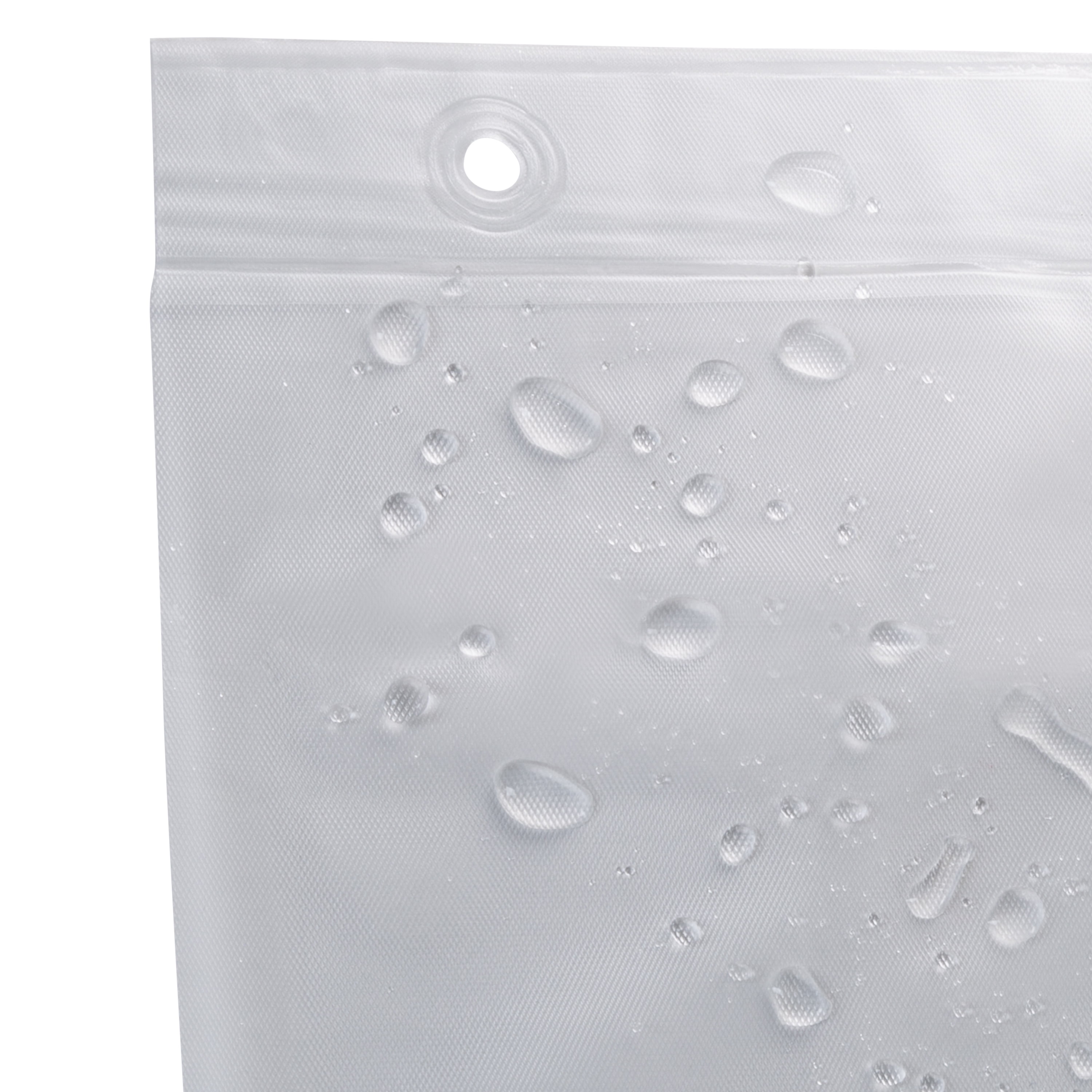 Bath Bliss Shower Liner in Clear Frost