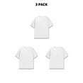 thumbnail image 2 of 3-Pack Men's 100% Cotton Crew Neck Short-Sleeve T-Shirts, 180g, 1.5% Shrinkage Rate, Bulk, 2 of 8