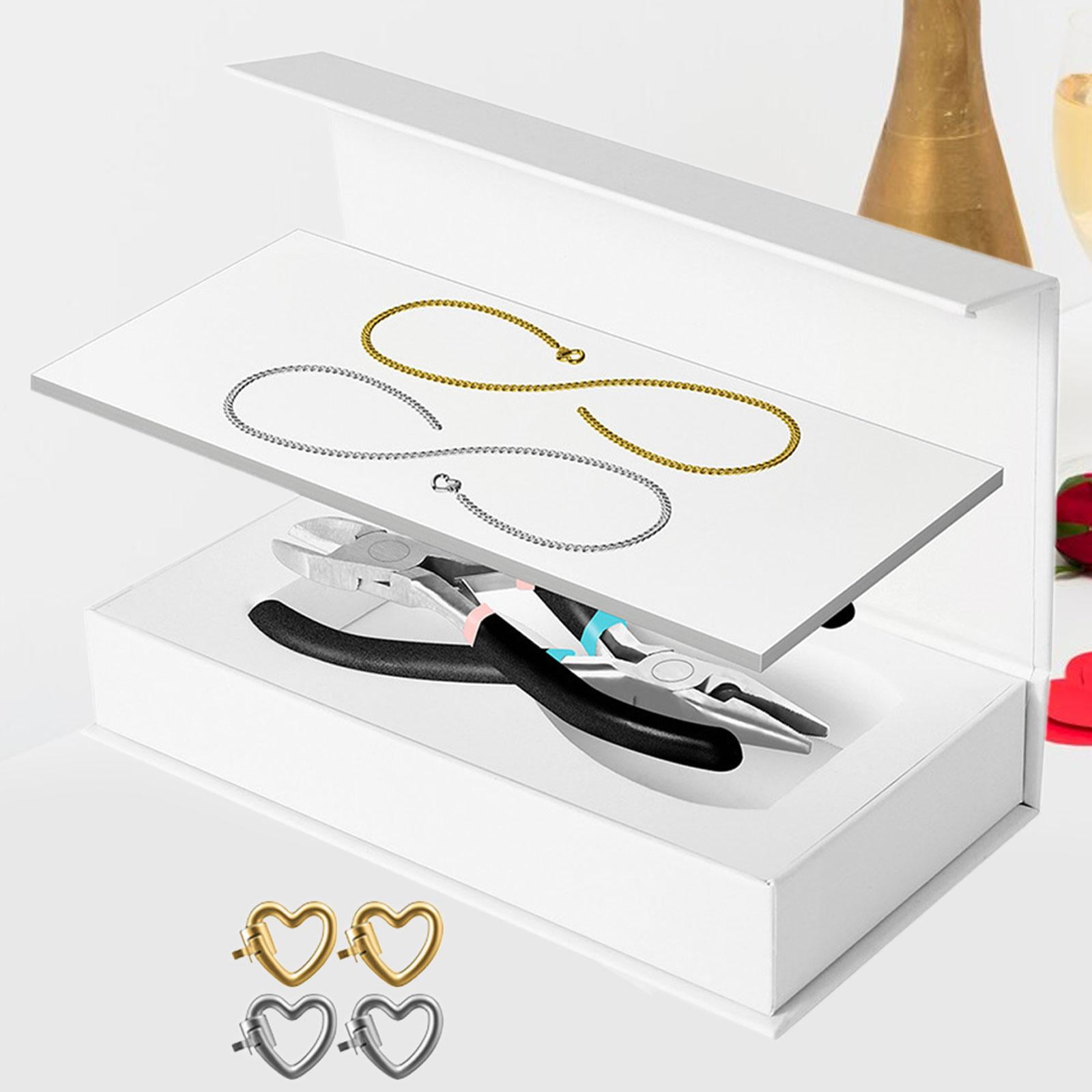 Milageto Permanent Bracelet Kit Bracelet Making for Couples for Summer Valentines 1 Gold