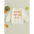 thumbnail image 4 of Bagilaanoe Toddler Baby Girl Boy Thanksgiving Sweatshirt Long Sleeve Letter Print Pullover 6M 12M 18M 24M 3T 4T Kids Fall Loose Tee Tops, 4 of 9