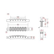 Tone Pros Bridge Parts TP7-C