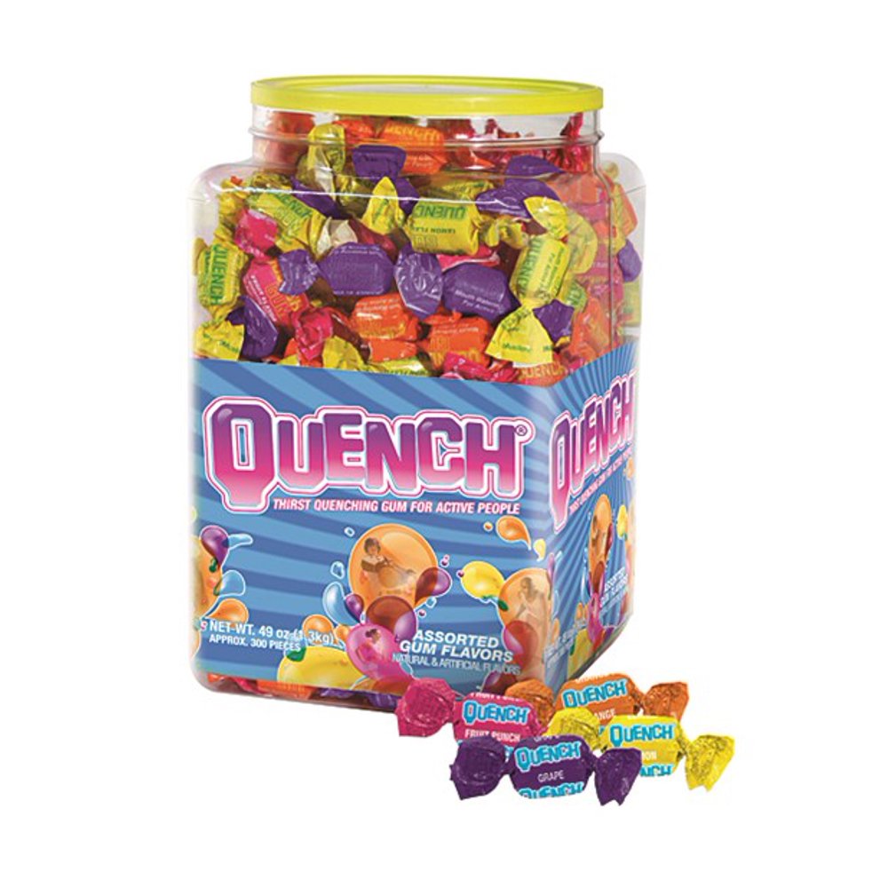 Quench Gum, TubOQuench, Assorted Gum Flavors, 300 Count