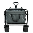 thumbnail image 2 of Collapsible Wagon Cart,Dfito Garden Shopping Cart, Beach Wagon with Portable Folding Wagon Adjustable Handles,Grey, 2 of 9