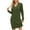 Green, variant on IROINNID Cocktail Dress for Women Wedding Guests Dresses for Women Twisted Flower Bottom V-Neck Long Knitted Dress ,Beige