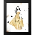 thumbnail image 2 of OnRei 15x18 Black Modern Framed Museum Art Print Titled - Form Dress Gold, 2 of 5