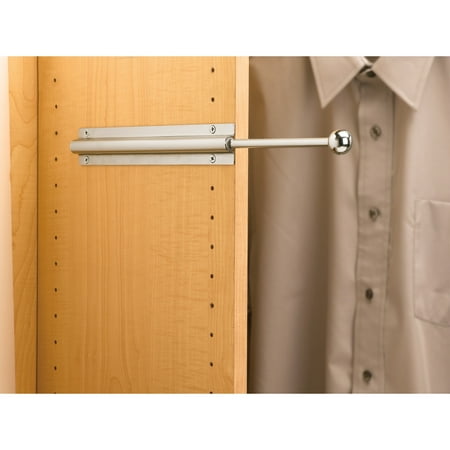 Rev-A-Shelf - Extendable Metal Closet Valet Clothes Rod - Chrome