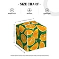 thumbnail image 4 of Lsque Orange Lemon Printed Tissue Box Cover Holder, Facial Paper Organizer Dispenser,Square with Bottom Belt, PVC Leather Decorative Organizer, 4 of 8