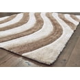thumbnail image 3 of United Weavers of America Abstract Shag Contemporary Area Rugs, Beige, 3 of 5