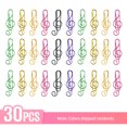 thumbnail image 2 of Mistaha Musical Note Shaped Paper Clips - Pack of 30, Metal Craft Supplies for Scrapbooking/Document Organization, 2 of 7