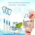 thumbnail image 2 of 6Pcs/Set Tongue Cleaner Double Side Solid Handle Anti-Slip Surgical Grade Metal Tongue Brush Scraper for Adult, 2 of 10