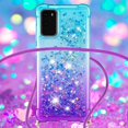 thumbnail image 4 of Funda para Samsung Galaxy S20 5G Brillantina Líquida Divertida Reluciente y con Cristales en Movimiento Cuerpo Cruzado con Cordón Ajustable, 4 of 5