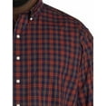 thumbnail image 3 of Medium Plaid Sport Shirt Navy Orange 4XL, 3 of 5
