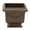 Bronze, variant on Decorative Square White on a Pedestal Planter