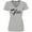 Athletic Heather, variant on Inktastic Be Kind with Heart Ribbon in Black Text Women's V-Neck T-Shirt