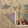 thumbnail image 5 of 7' X 10' Beige Pink And Yellow Abstract Area Rug With Fringe, 5 of 5