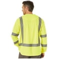 thumbnail image 2 of Wrangler Men's Riggs Safety High Visibility Long Sleeve Work T-Shirt - 3W722SG, 2 of 2
