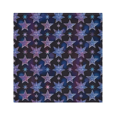 

Napkin Satin Napkin 20*20Inchx1 Kitchen Towel Dinner Plate Towel Decorative Towel Napkin Tea Towel Suitable For Kitchen Table Purple Star