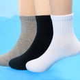 thumbnail image 3 of CHOYURME CHONYURM Boys Athletic Quarter Socks,10 Pairs Comfortable Breathable Socks for School 3-12 Years Old, 3 of 5