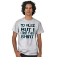 thumbnail image 3 of Flex But Like This Funny Gym Exercise Men's Big & Tall Crewneck Graphic Tee Brisco Brands 2X, 3 of 4
