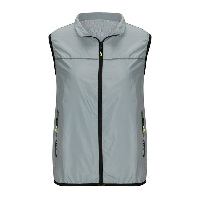 Timegard Women's Tank Tops Plus Size Sleeveless Lightweight Breathable Outdoor Active Jacket with Pockets