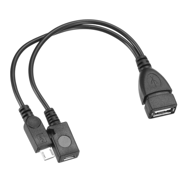 Uxcell 1 Pcs Micro USB to USB Adapter Micro USB to USB Female Adapter Black