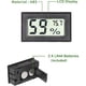 thumbnail image 5 of Paquete de 3 mini medidores de temperatura y humedad digitales | Higrómetro de interior con pantalla para humidores, invernadero, jardín, bodega, armario, estuche de guitarra | Alta precisión, 5 of 6
