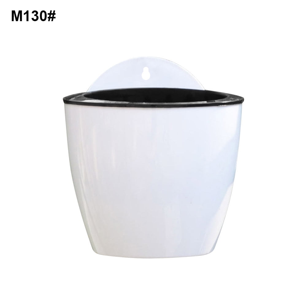 Self Watering Flower Pot Wall Hanging Resin Plastic Planter Durable  Balcony 