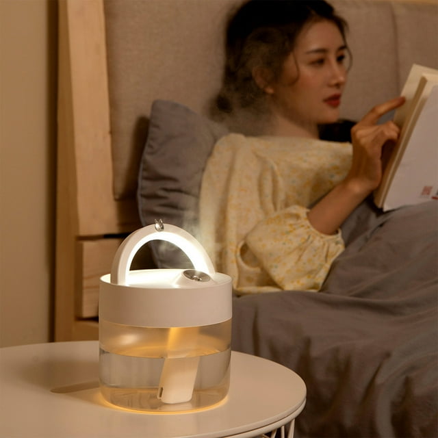 TIMIFIS Home Humidifier Cool Mist Humidifiers for Babies, 1000Ml Quiet and Small Humidifier for Bedroom Nightstand, Space Saving, Auto Shut Off with Led Night Humidifiers for Bedroom
