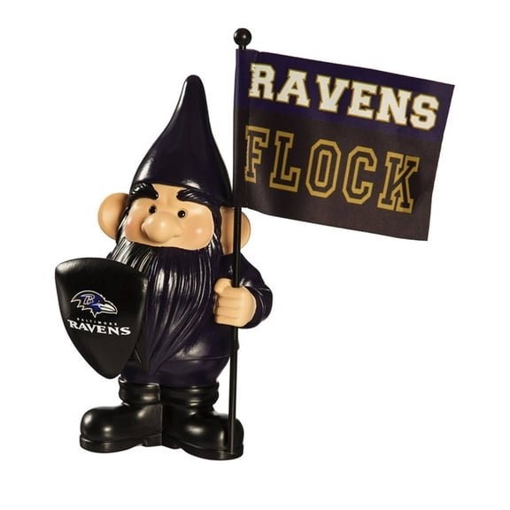 Baltimore Ravens Flag Holder Gnome