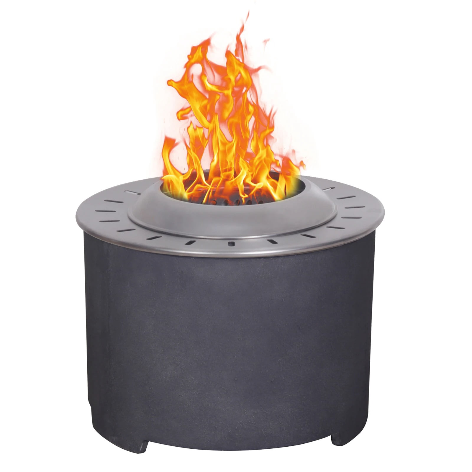 Heat-resistant Stainless Steel Fireplace Low Profile Corrosion Resistance Smokeless Firepit Easy To Clean Inner Ventilated Shell Fire Heater Outdoor Firepit